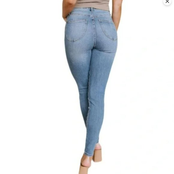 Judy Blue Skinny High Rise Ankle Stretch Jeans - Picture 2 of 14